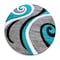 Flash Furniture Turquoise 4' x 4' Modern Plush Abstract Area Rug KP-RG952-44-TQ-GG - alternate 4